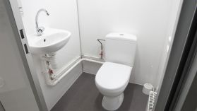 Подвійний переносний туалет із кераміки