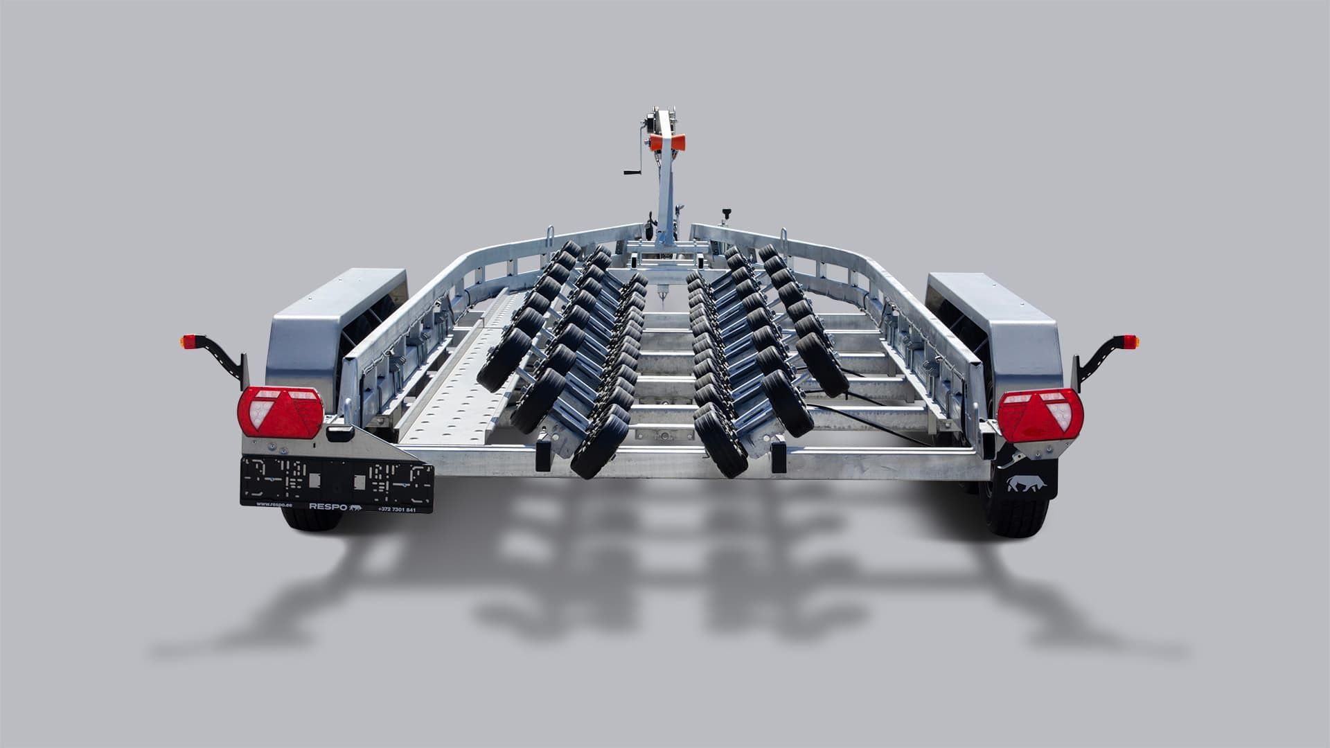 3500V912 Багатороликовий причіп з трьома осями