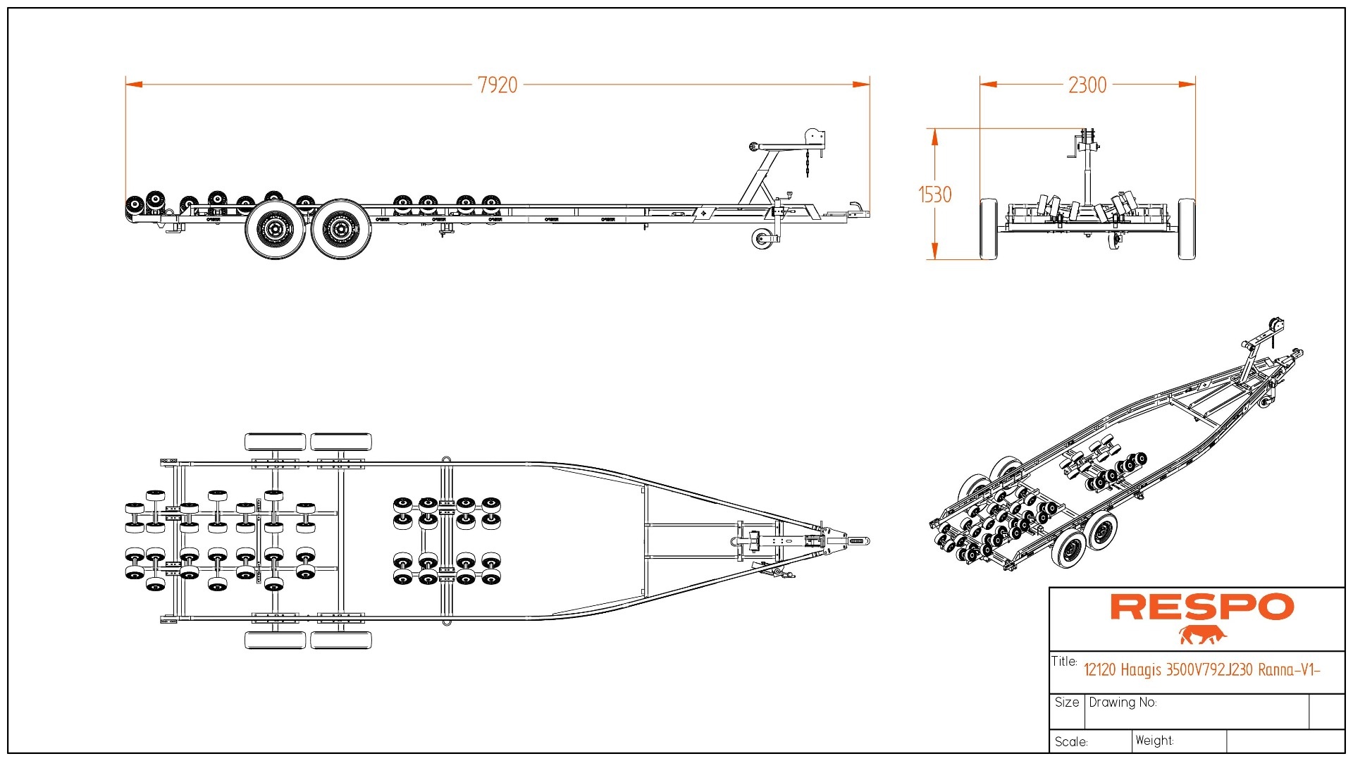 4200V792 Multiroller Портовий причіп